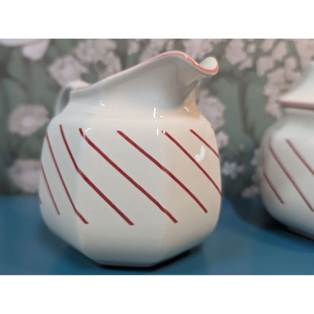 Mikasa Fresh Fruit Strawberries Creamer Sugar Bowl Set DP 002 Japan Vintage